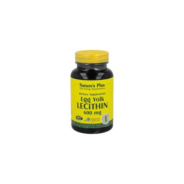 NATURES PLUS Lecitina de Huevo 600 mg, con Fosfolípidos, Fosfatidilcolina y Fosfatidiletanolamina, 180 Cápsulas