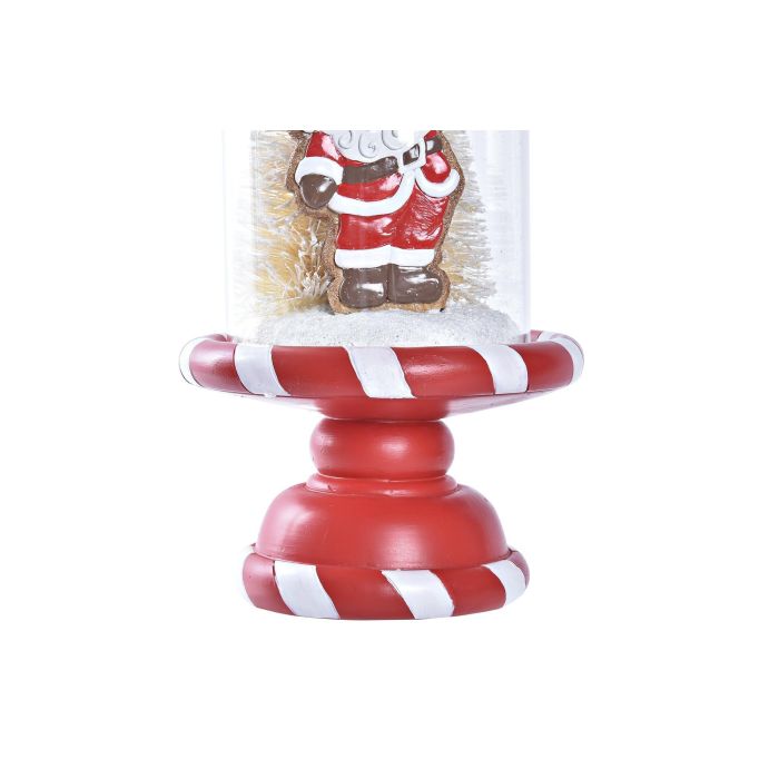 Figura Navidad Tradicional DKD Home Decor Blanco Rojo 13.5 x 23.5 x 13.5 cm (2 Unidades) 3