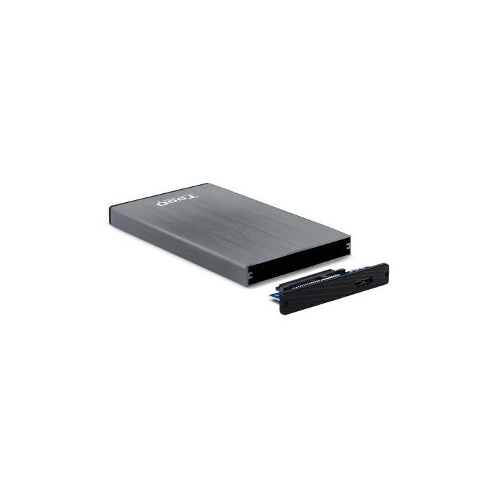 TOOQ TQE-2527G Caja Externa Aluminio 2.5'' SATA USB 3.0/3.1 9.5mm Gris