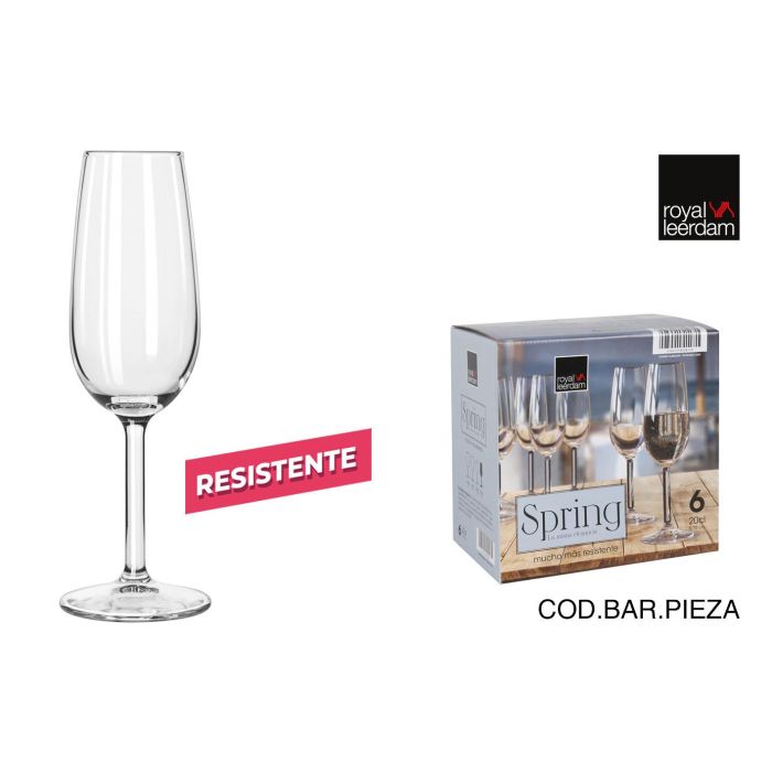 Copa Champagne Flauta 20 cl Sprin - Royal Leerdam (6 Unidades) Copa Champagne Flauta 20 cl Sprin - Royal Leerdam (6 Unidades)