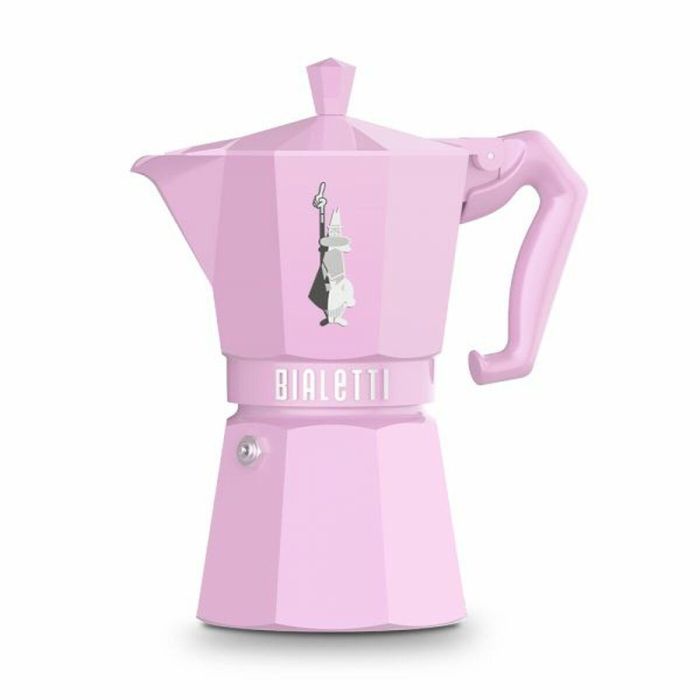 Cafetera Italiana Bialetti MOKA EXCLUSIVE Rosa Aluminio 6 Tazas