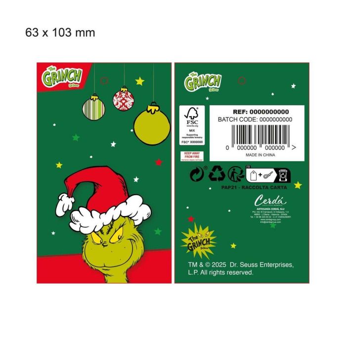 Cerdá The Grinch Conjunto 2 piezas, Edad Recomendada: 3 años, Color Verde 4 Cerdá The Grinch Conjunto 2 piezas, Edad Recomendada: 3 años, Color Verde 4