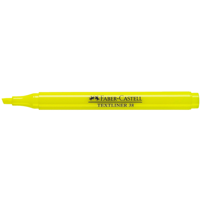 Faber Castell Marcador Fluorescente Textliner 38 Amarillo Set de 10 (Set de 10) 1