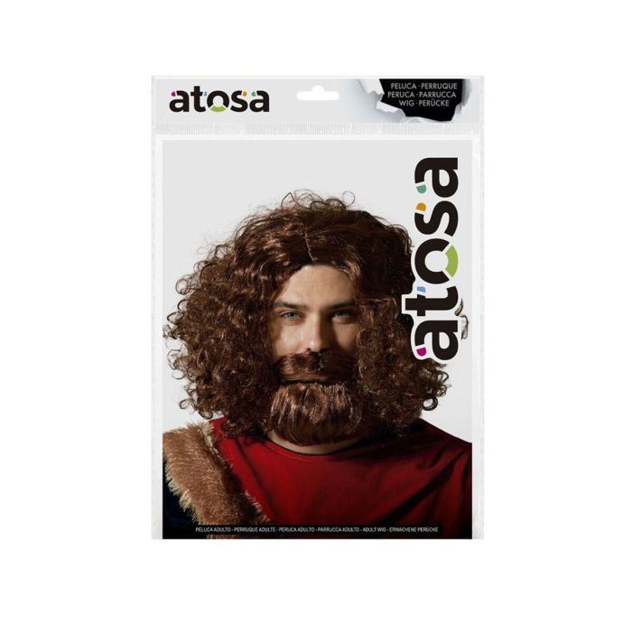 Peluca Castaño Rizado 1