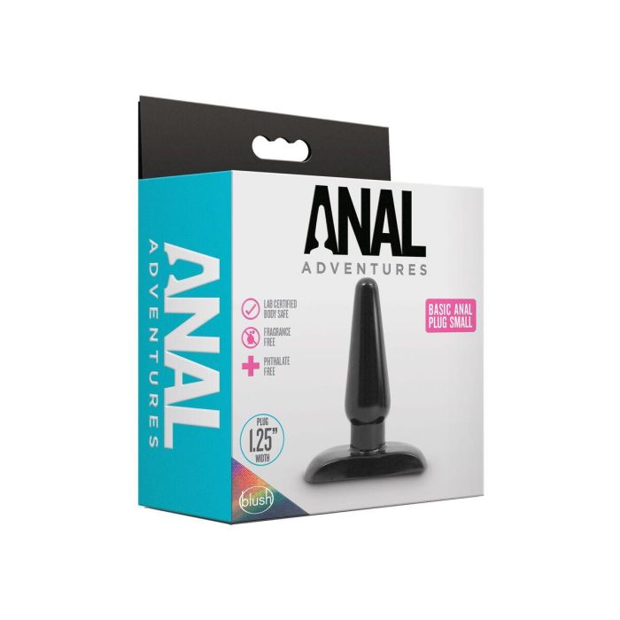 Plug Anal Blush Adventures Negro (9,5 cm) 1 Plug Anal Blush Adventures Negro (9,5 cm) 1