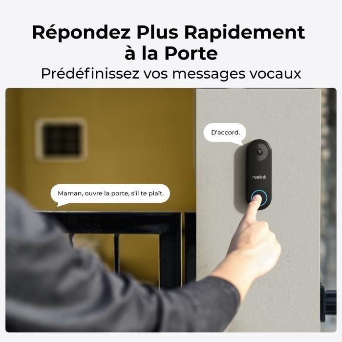 Intercomunicador - REOLINK - D340P - Negro 4 Intercomunicador - REOLINK - D340P - Negro 4