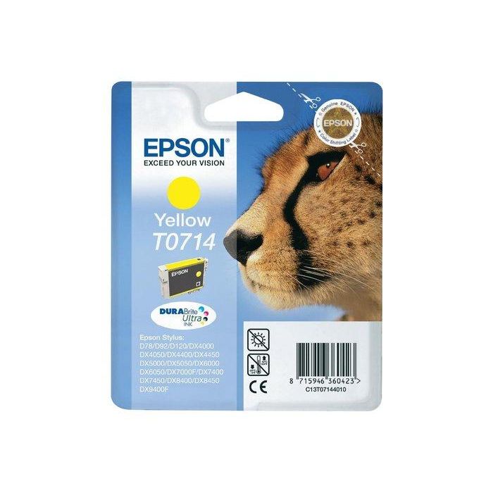 Cartucho Inkjet Epson T071440 Stylus D78/92/120 Dx4000/4050/5000/5050/6000/6050/7000F/7400/9400F Amarillo