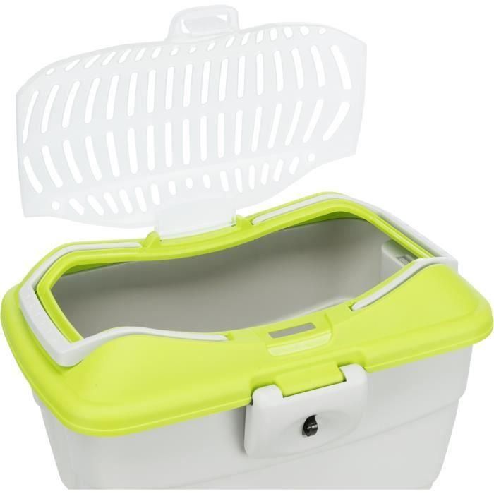 TRIXIE Caja de transporte Mini-Capri 40 × 22 × 30 cm gris claro / azul para roedores 3 TRIXIE Caja de transporte Mini-Capri 40 × 22 × 30 cm gris claro / azul para roedores 3