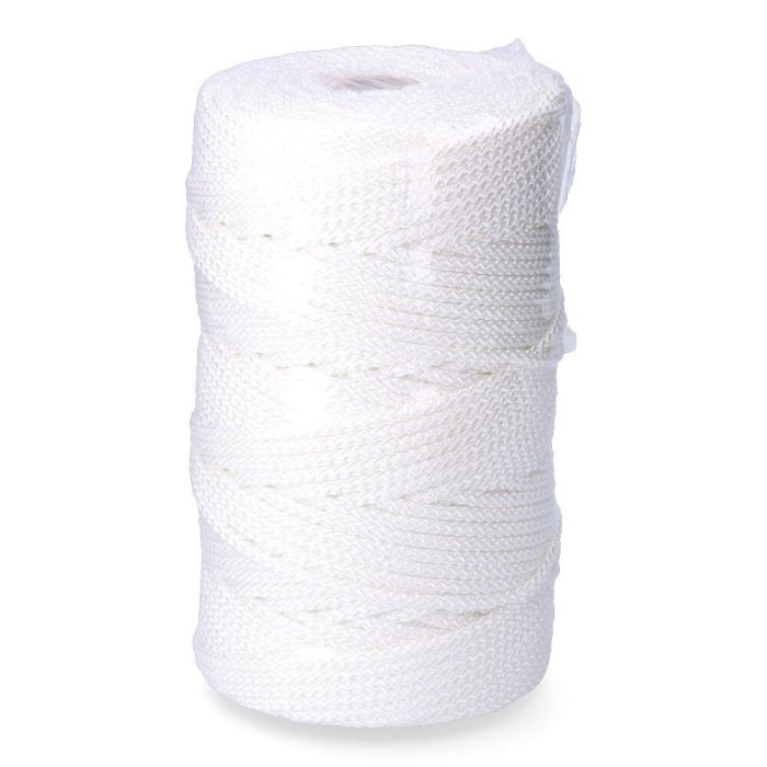 Cordon trenzado poliéster granete blanco 5 mm x 200 m 2 Cordon trenzado poliéster granete blanco 5 mm x 200 m 2