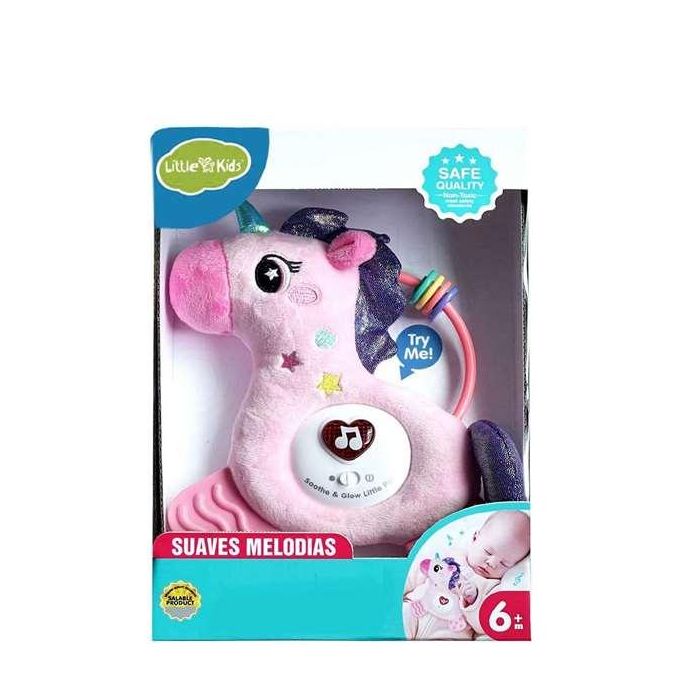 Creaciones Llopis Unicornio Musical Activity-Caja-Luz-Sonidos 24 cm c/pilas 1