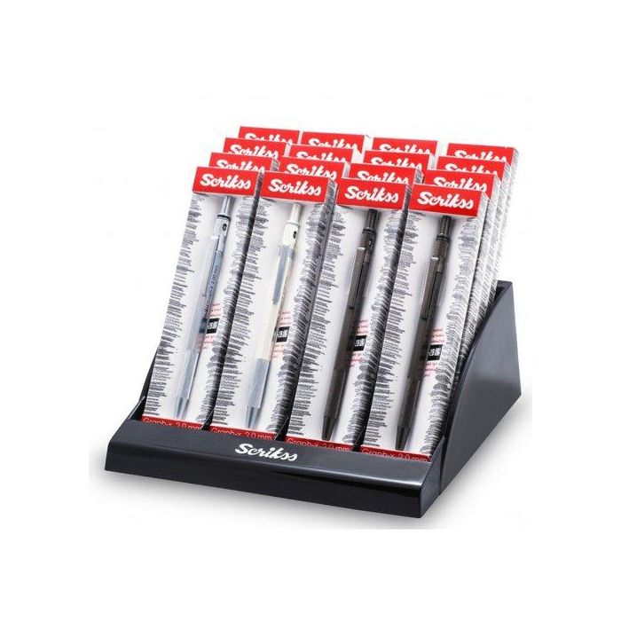 Portaminas Scrikss Graph-X 0.5 Mm Expositor De 16