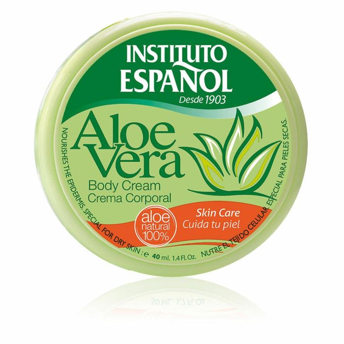 Instituto Español Crema Corporal con Aloe Vera, Hidratante y Regeneradora Profunda para Piel Suave, Previene Estrías y Arrugas 40 ml 2