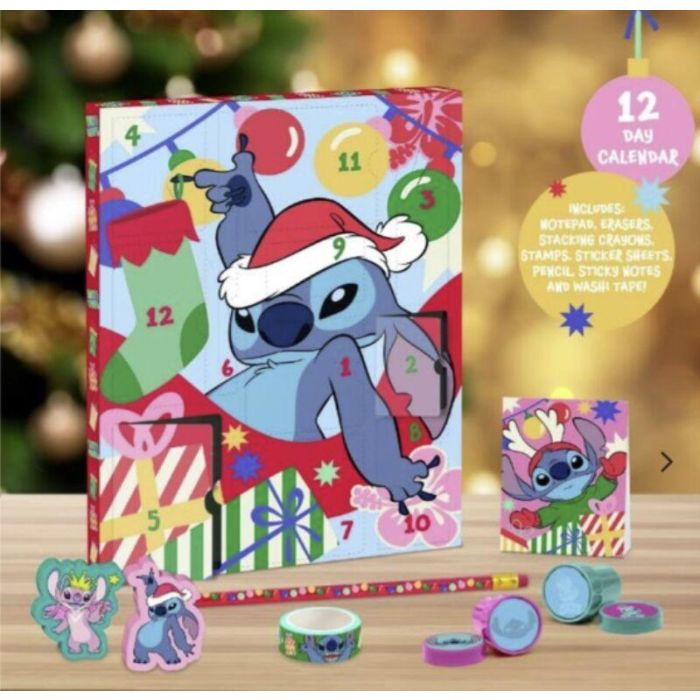 Paladone Calendario Adviento Disney Stitch 12 días con artículos de papelería 2 Paladone Calendario Adviento Disney Stitch 12 días con artículos de papelería 2