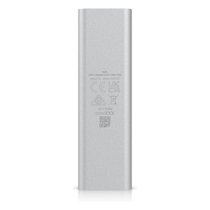Ubiquiti UACC-Adapter-RJ45-USBC-5GE Adaptador de Ethernet Gigabit USB-C a RJ45 Plug and Play, Negro/Gris