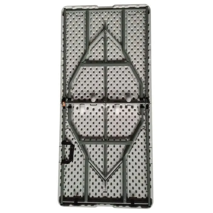 Mesa Plegable 150 cm 6 Personas Aucune Acero con Recubrimiento en Polvo para Interior y Exterior 1