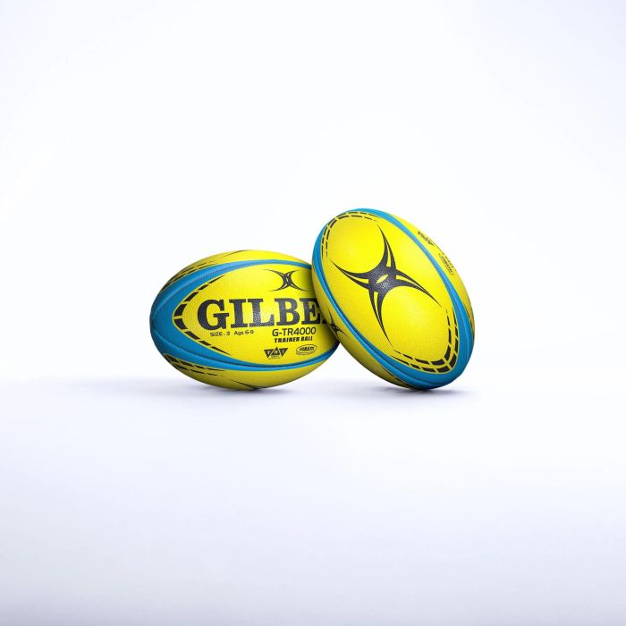 Gilbert Balón de Rugby de Entrenamiento Talla 3, Modelo GTR4000, Color Fluorescente
