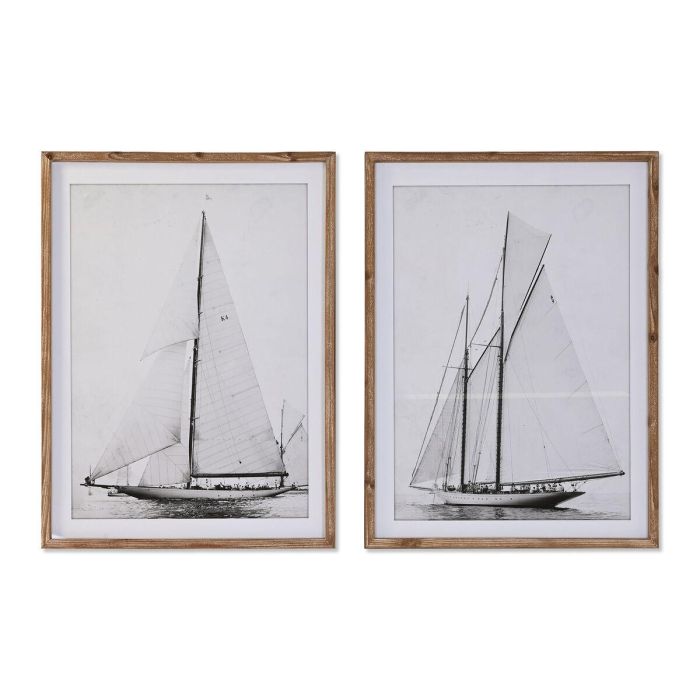 Cuadro DKD Home Decor 60 x 2.5 x 80 cm 60 x 2,5 x 80 cm Velero (2 Unidades)