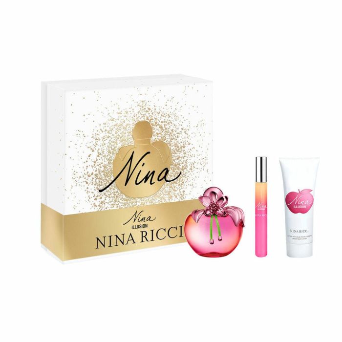 Nina Ricci Nina Illusion Eau de Parfum Vaporizador Cofre Mujer 80 mL + Loción Corporal 75 mL + Mini EDP 10 mL