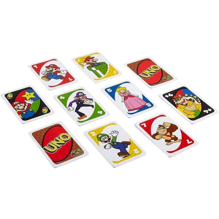 Mattel Juego de Cartas Uno Super Mario Bros. para 2-10 Jugadores, Edad 5+ (Español/Portugués) 5