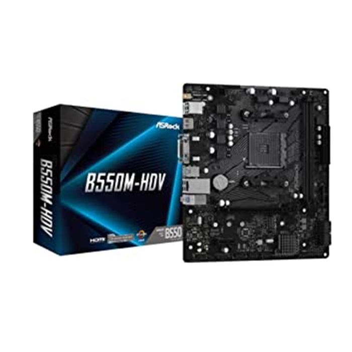 ASRock 90-MXBDJ0-A0UAYZ Placa Base AMD B550 Zócalo AM4 Micro ATX DDR4-SDRAM 0 ASRock 90-MXBDJ0-A0UAYZ Placa Base AMD B550 Zócalo AM4 Micro ATX DDR4-SDRAM 0