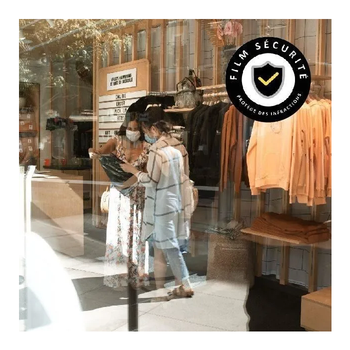 Película Adhesiva para Ventanas Seguridad 100 x 90 cm EASY PROTEC 1