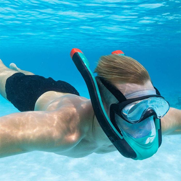 Bestway Snorkel Doble Tubo Valvula de Purga Antivaho L/XL +12 Años Playa y Piscina 24058 1