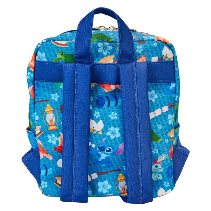 Mochila nylon Camping Cuties Stitch Disney Loungefly 24cm 3