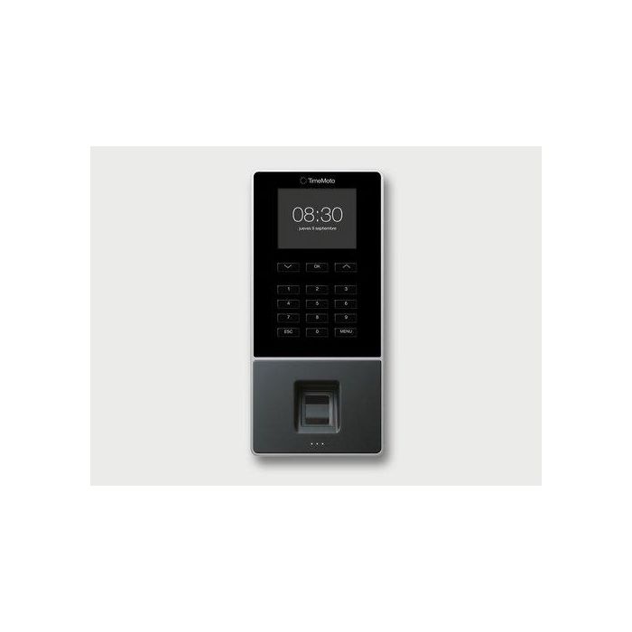 TIMEMOTO Controlador de Presencia Tm-626 con RFID, Huella Dactilar y PIN para 200 Usuarios, Pantalla 2.8", Ethernet, Wifi, USB