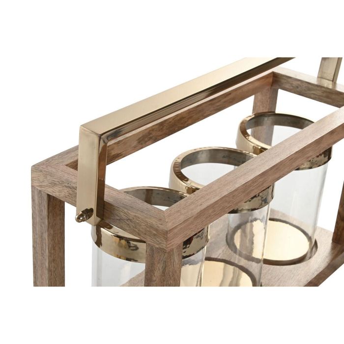 Portavela Moderno DKD Home Decor Marron 19 x 33 x 51 cm 3 Portavela Moderno DKD Home Decor Marron 19 x 33 x 51 cm 3