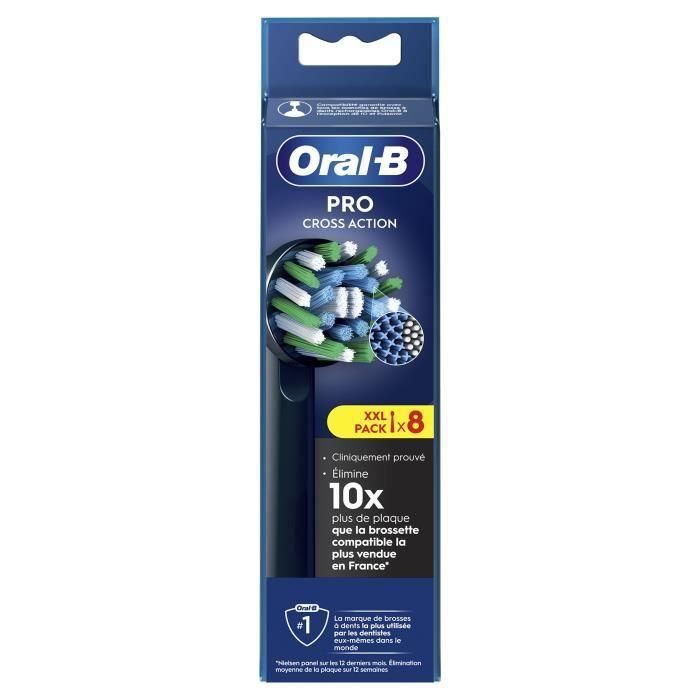 Oral-B ORA1727109856990 Cepillos Cross Action Pro Pack de 8 Negro 4