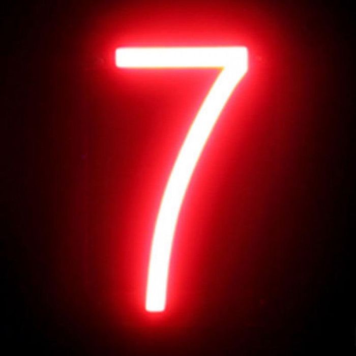 Número LED Neon 7 Ancho 87Mm Alto 161Mm Fondo 38Mm - - 1 Número LED Neon 7 Ancho 87Mm Alto 161Mm Fondo 38Mm - - 1