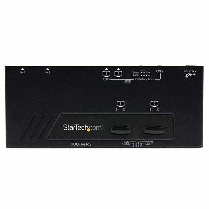 Switch HDMI Startech VS222HDQ Negro 2