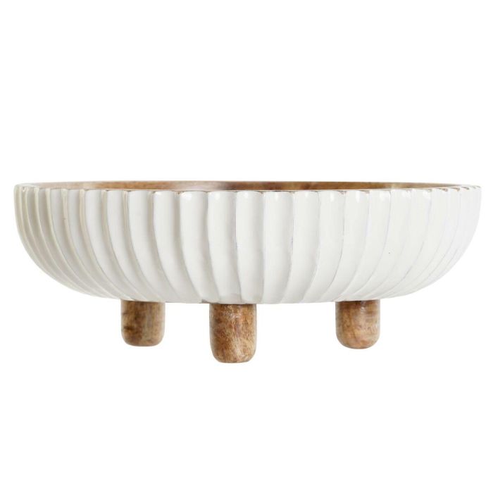 Centro Mesa Colonial DKD Home Decor Blanco Marron Oscuro 25 x 9 x 25 cm 1 Centro Mesa Colonial DKD Home Decor Blanco Marron Oscuro 25 x 9 x 25 cm 1