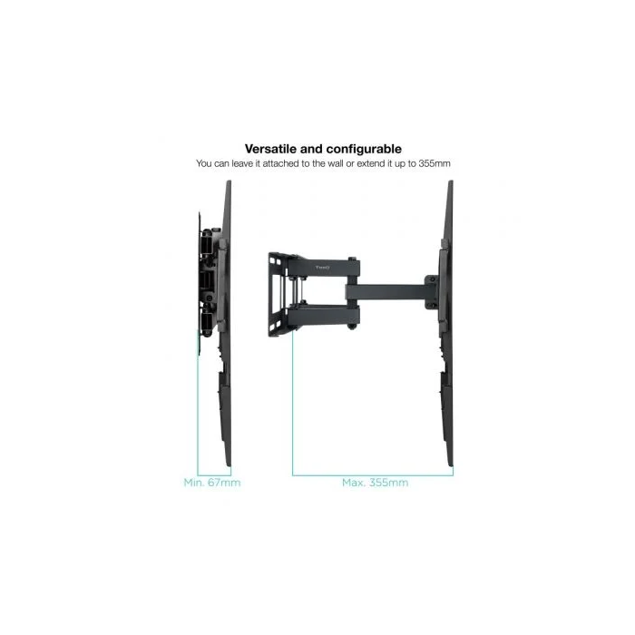 TOOQ SOPORTE PARED PANTALLAS 37-80" GIRA/INCLI NEGRO 3