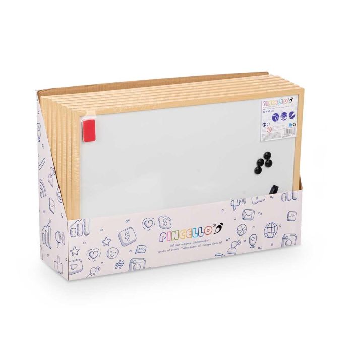 Tablero Pizarra Blanca 40X60Cm Pincello (12 Unidades) 2 Tablero Pizarra Blanca 40X60Cm Pincello (12 Unidades) 2
