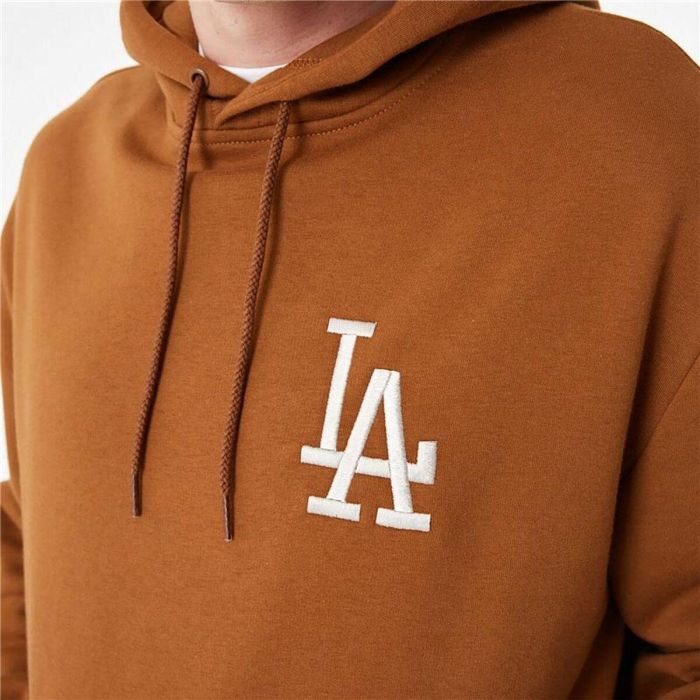 Sudadera con Capucha Unisex New Era League Essentials LA Dodgers Ocre 3 Sudadera con Capucha Unisex New Era League Essentials LA Dodgers Ocre 3