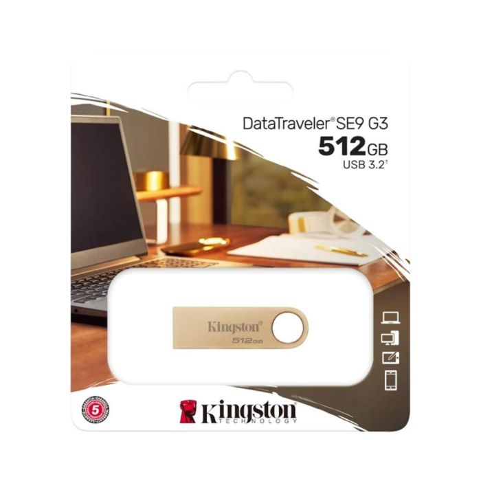 Kingston DataTraveler SE9 G3 Pendrive 512GB USB 3.2 Gen 1 Alta Velocidad Lectura 220MB/s Escritura 100MB/s con Carcasa Metálica 2 Kingston DataTraveler SE9 G3 Pendrive 512GB USB 3.2 Gen 1 Alta Velocidad Lectura 220MB/s Escritura 100MB/s con Carcasa Metálica 2