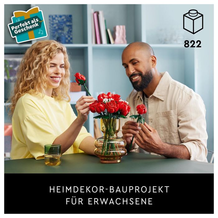 Lego Botanical Collection Ramo Rosas 822 Piezas 5702017583488 Lego Botanical Collection Ramo Rosas 822 Piezas 5702017583488