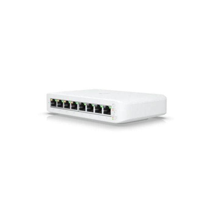 Ubiquiti USW-Lite-8-PoE Switch Gestionable Layer 2, 8 Puertos Gigabit Ethernet RJ45, 4 Puertos PoE+ 52W para UniFi 1