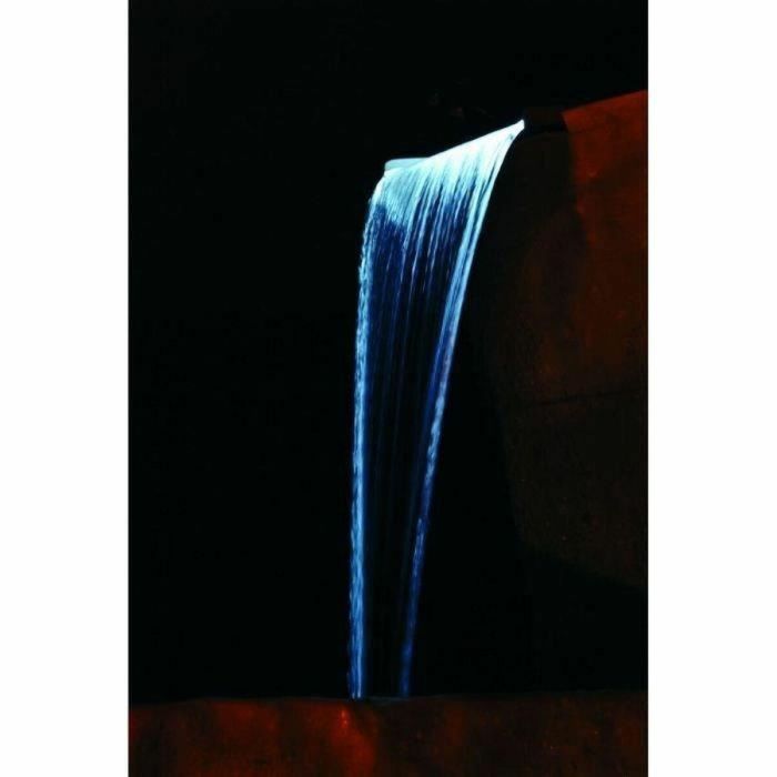Ubbink Niagara 60 Hoja de Agua Cascada Acero Inoxidable 304 con Iluminación LED 35 Blancos para Estanque - 60 cm Ancho 1 Ubbink Niagara 60 Hoja de Agua Cascada Acero Inoxidable 304 con Iluminación LED 35 Blancos para Estanque - 60 cm Ancho 1