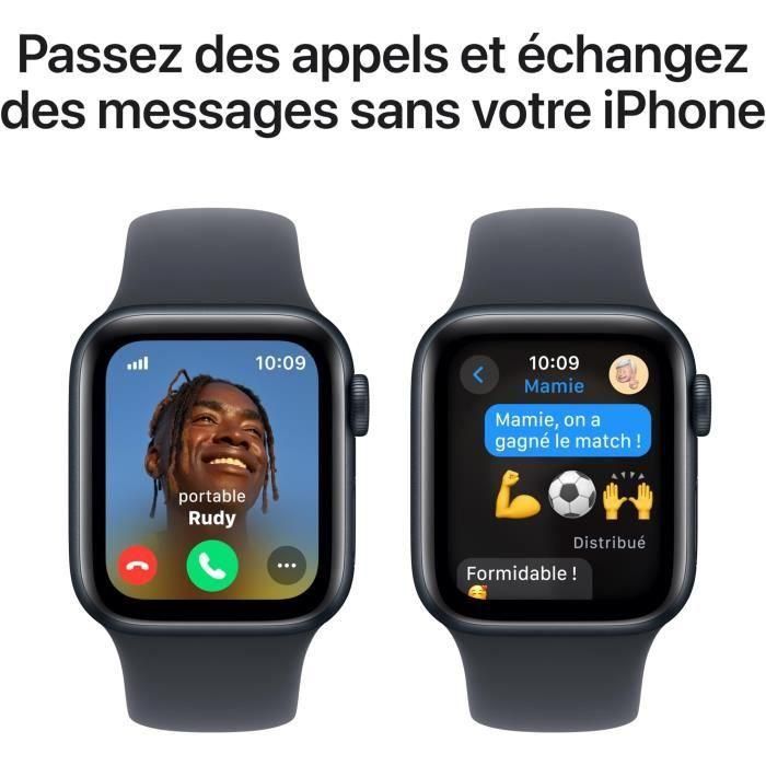 Apple WATSECEL40MIDSM Watch SE GPS + Cellular, 40 mm, Caja de aluminio color medianoche, Correa deportiva color medianoche, Talla S/M 3 Apple WATSECEL40MIDSM Watch SE GPS + Cellular, 40 mm, Caja de aluminio color medianoche, Correa deportiva color medianoche, Talla S/M 3