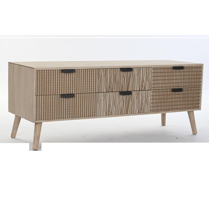 Mueble Tv Boho DKD Home Decor Marron 40 x 47 x 120 cm Mueble Tv Boho DKD Home Decor Marron 40 x 47 x 120 cm
