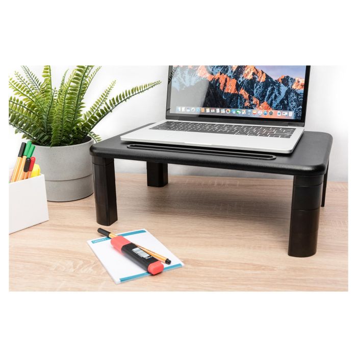 Digitus Soporte para Monitor y Portátil Ajustable en Altura, Negro 1