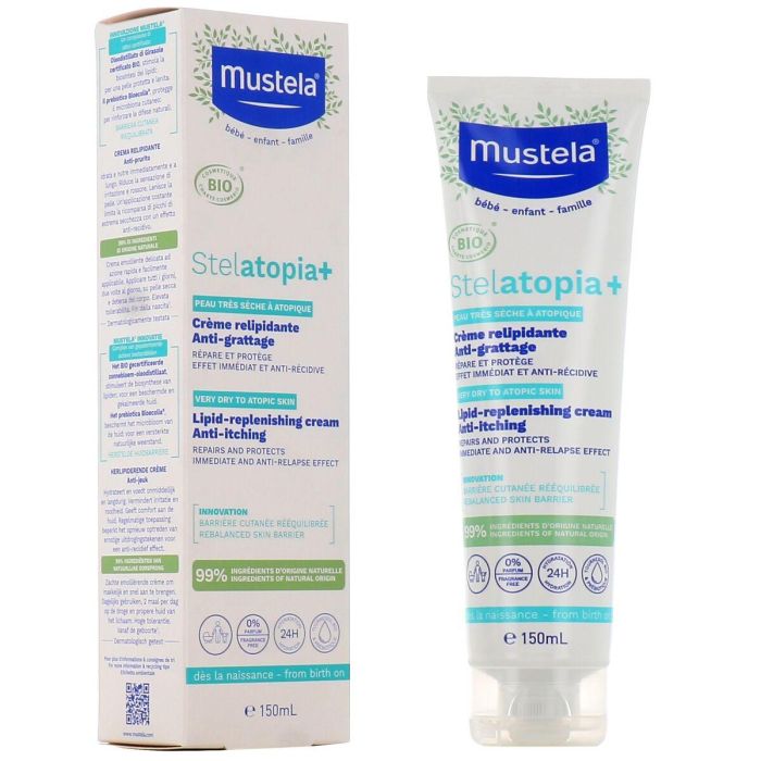 Mustela Crema Emoliente Stelatopia P+ Lipid-Replenishing para Piel Muy Seca 150 ml