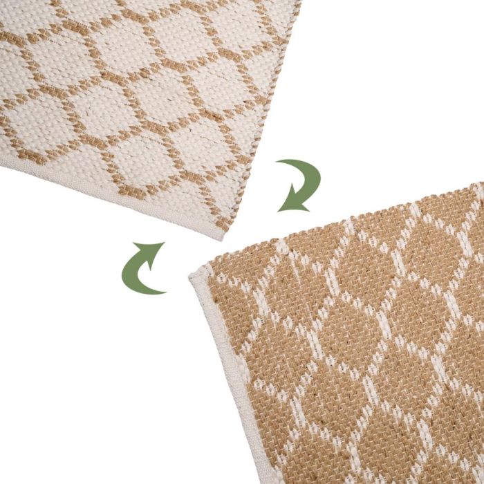 Day Alfombra Day 40x60 cm Algodón Yute Estampado Rayas Cuadros 5