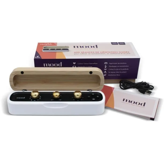 Morphee AAAIA07908 Caja de Meditación para el Estado de Ánimo - 600 Audios - 10 Temas 0 Morphee AAAIA07908 Caja de Meditación para el Estado de Ánimo - 600 Audios - 10 Temas 0