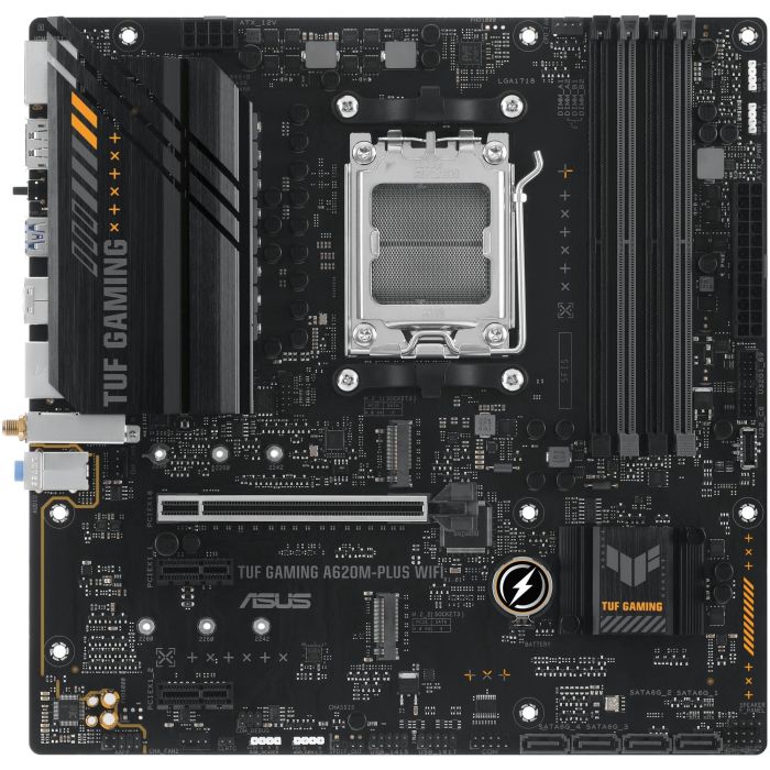 Asus Placa Base TUF GAMING A620M-PLUS WiFi AMD A620 AM5 DDR5 SDRAM 1