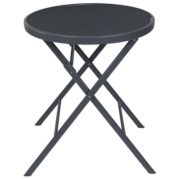 Mesa Plegable Gris Elba Home Deco Factory diámetro 60 Mesa Plegable Gris Elba Home Deco Factory diámetro 60