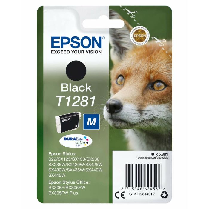 Cartucho de Tinta Original Epson STYLUS S22/SX125/ SX 235W /420W/425W, OFFICE BX305F Negro (10 Unidades) 2