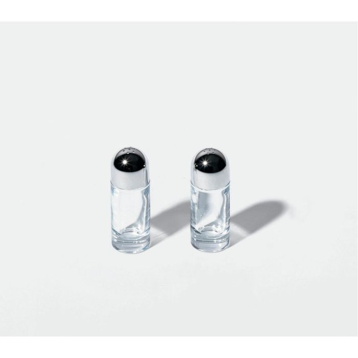 Alessi Ettore Sottsass Salero en Acero y Cristal 1